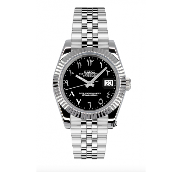 Datejust Black Arabic