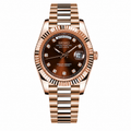 Daydate Brown Dial Rose Gold