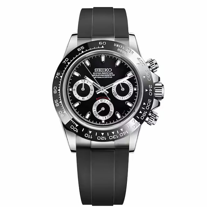 Daytona Black Silver Oysterfex